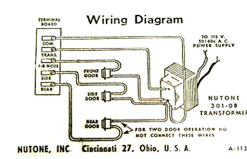 Doorbell Wiring Diagram on Knock Doorbells   Vintage Door Chimes Tech Advice   Connections